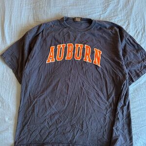 Vintage 90s Auburn University College T Shirt Size XL Spellout NCAA